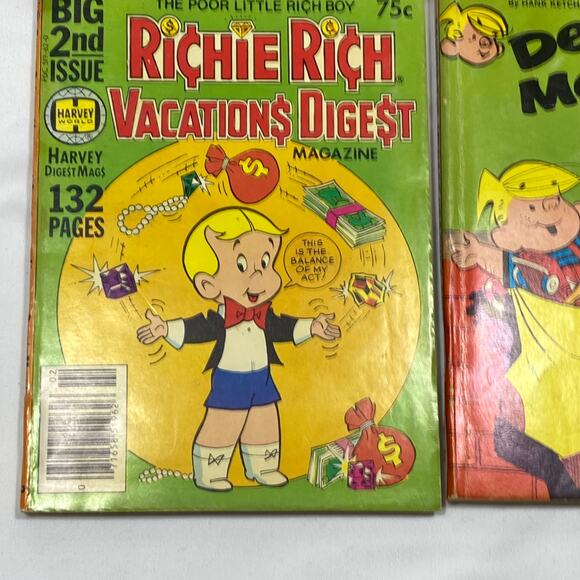 Vintage Comic Book Lot of 5 Archie JugHead Richie Rich Dennis Menace Paperback - Picture 6 of 8